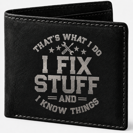 That's What I Do I Fix Stuff and I Know Things Wallet