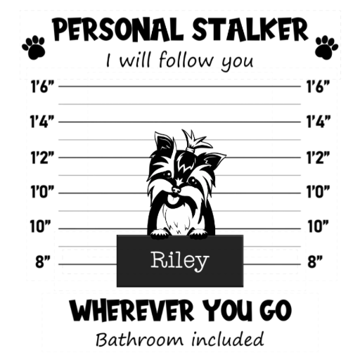 Personal Stalker - Dogs Black and White