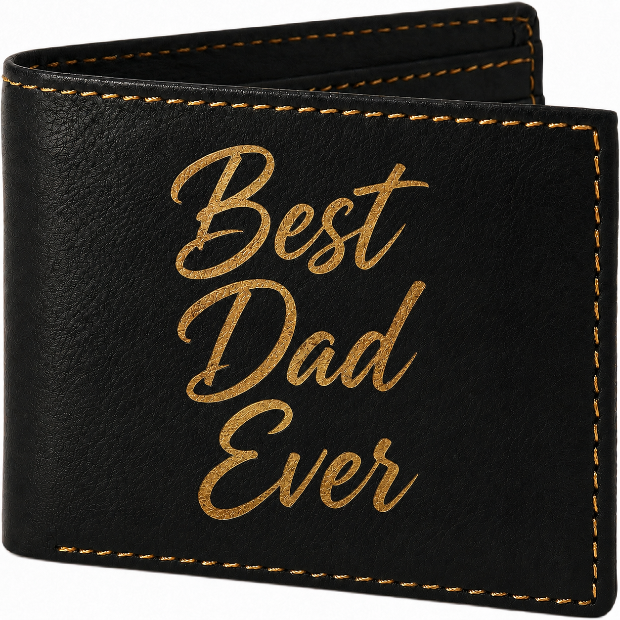 Best Dad Ever Wallet - Black / Gold