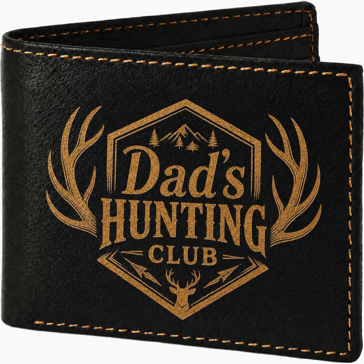 Dad's Hunting Club Wallet - Black / Gold