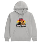 Travel Buddies Hoodie hero product mockup