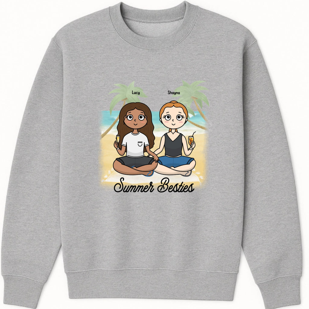 Summer Besties Sweatshirt hero product mockup