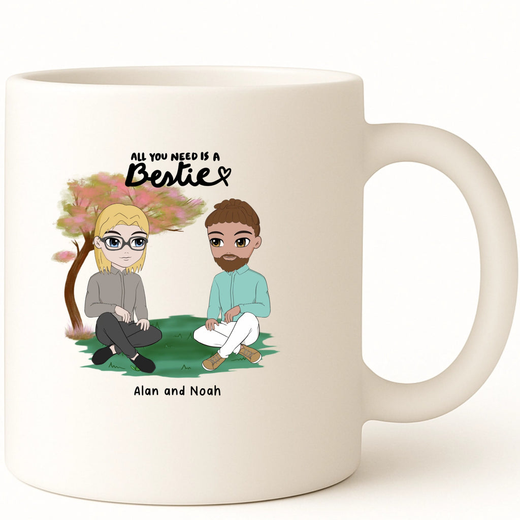 You're All I Need, Bestie Coffee Mug hero product mockup