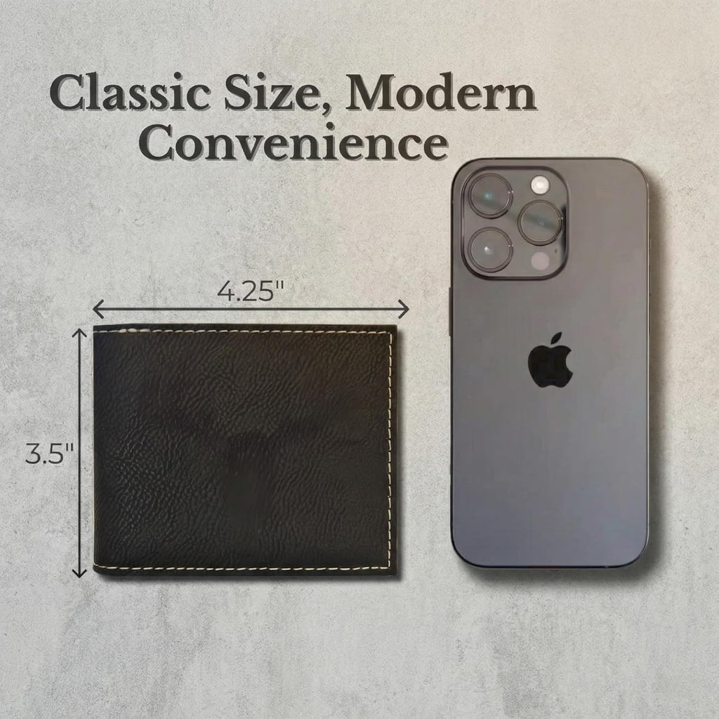 That's What I Do I Fix Stuff and I Know Things Wallet - Size reference