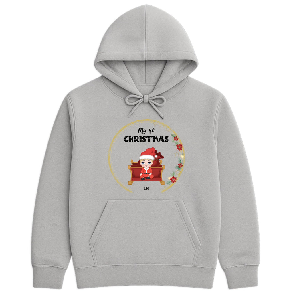 My 1st Christmas Hoodie hero product mockup
