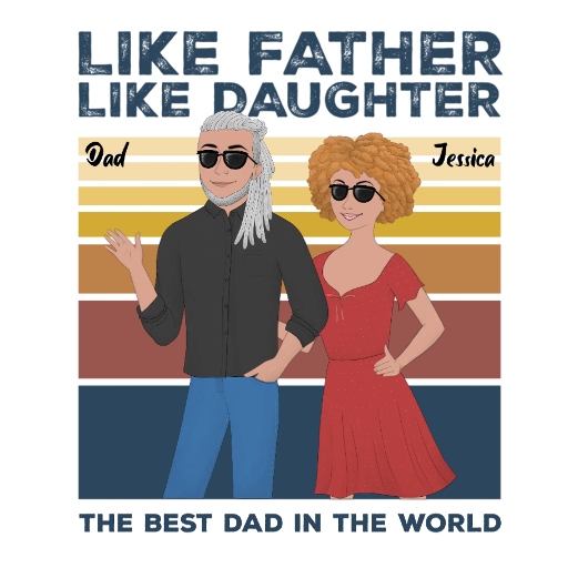 Like father, like daughter Tote Bag alternate product view 2