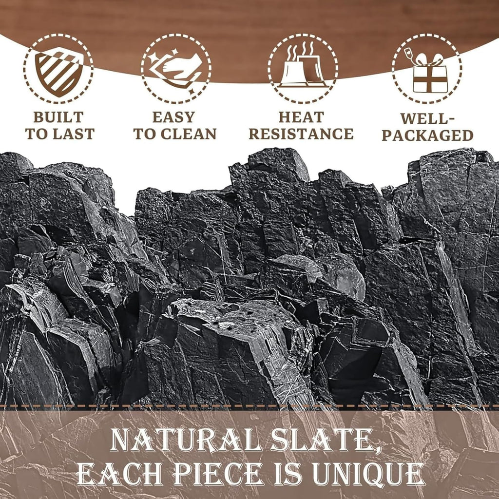 The Man The Myth The Dad Slate Coaster Set - Slate coaster features