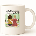 Friends and Sisters by heart Coffee Mug hero product mockup
