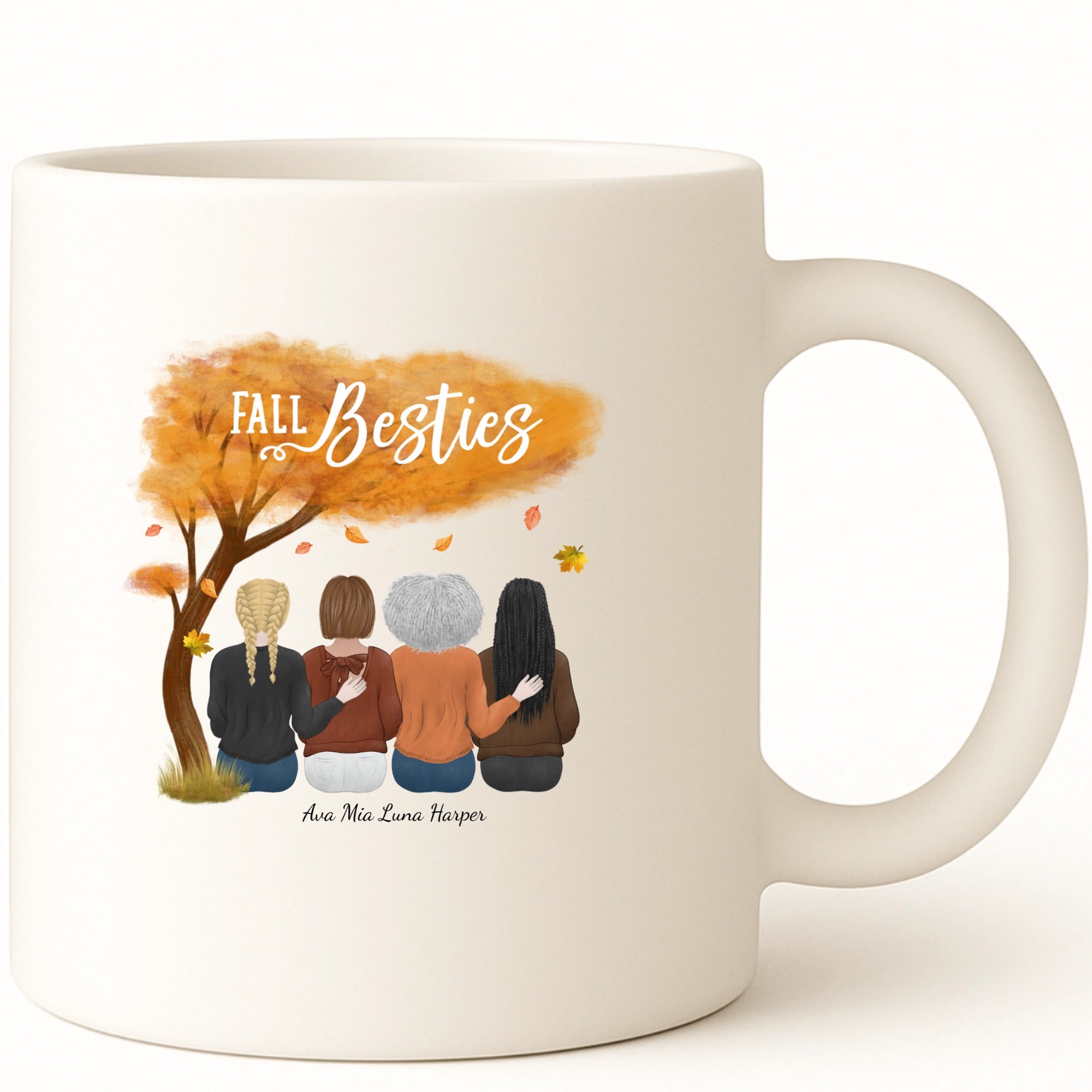 Fall besties Coffee Mug hero product mockup
