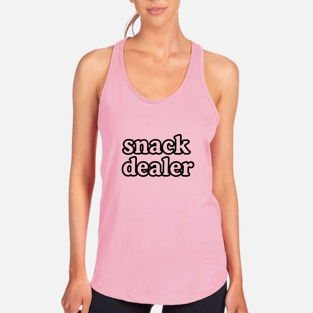 Mom Snack Dealer Women's Racerback Tank color variation 9