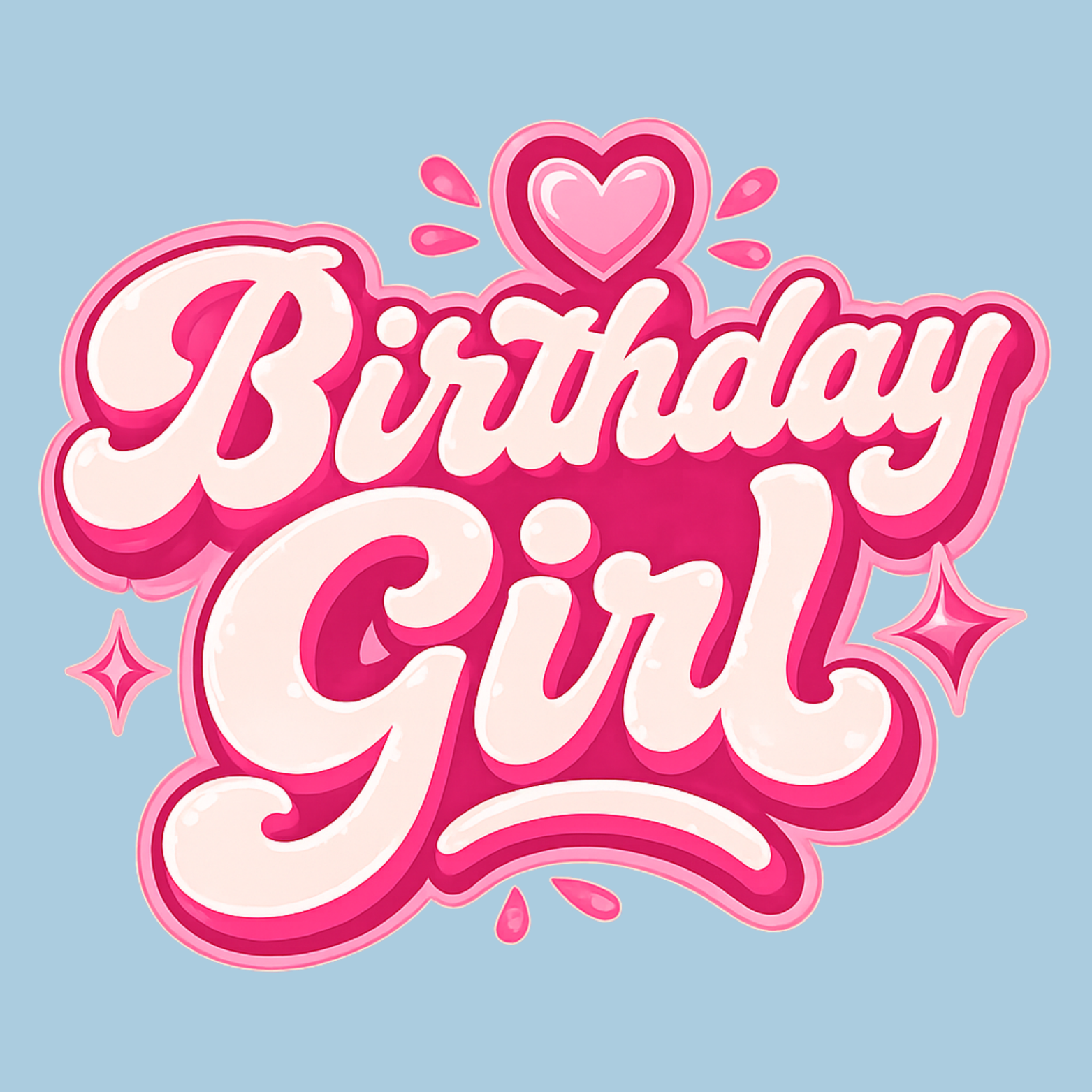 Birthday Girl Crewneck Sweatshirt - Blue design preview