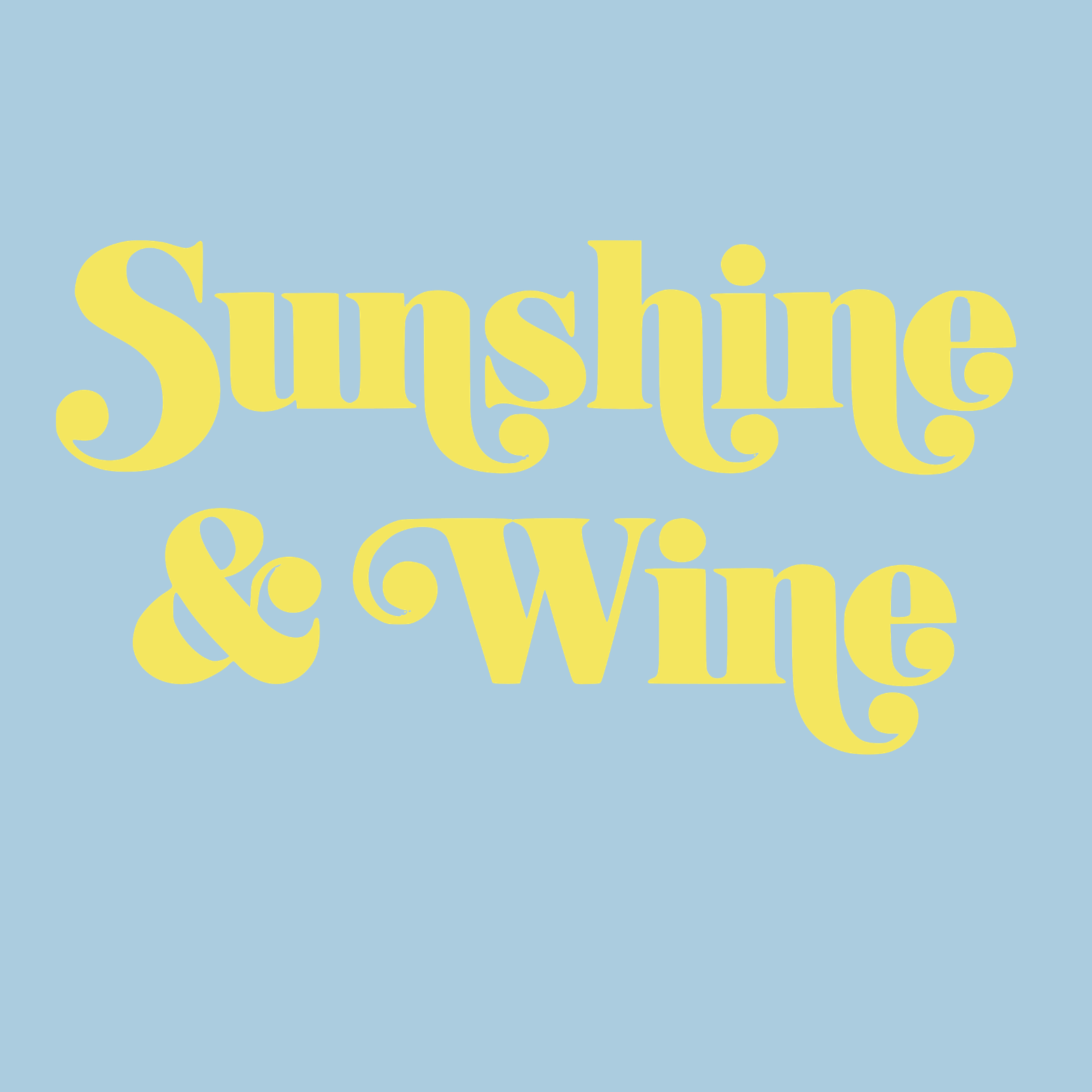 Sunshine & Wine Crewneck Sweatshirt - Blue design preview