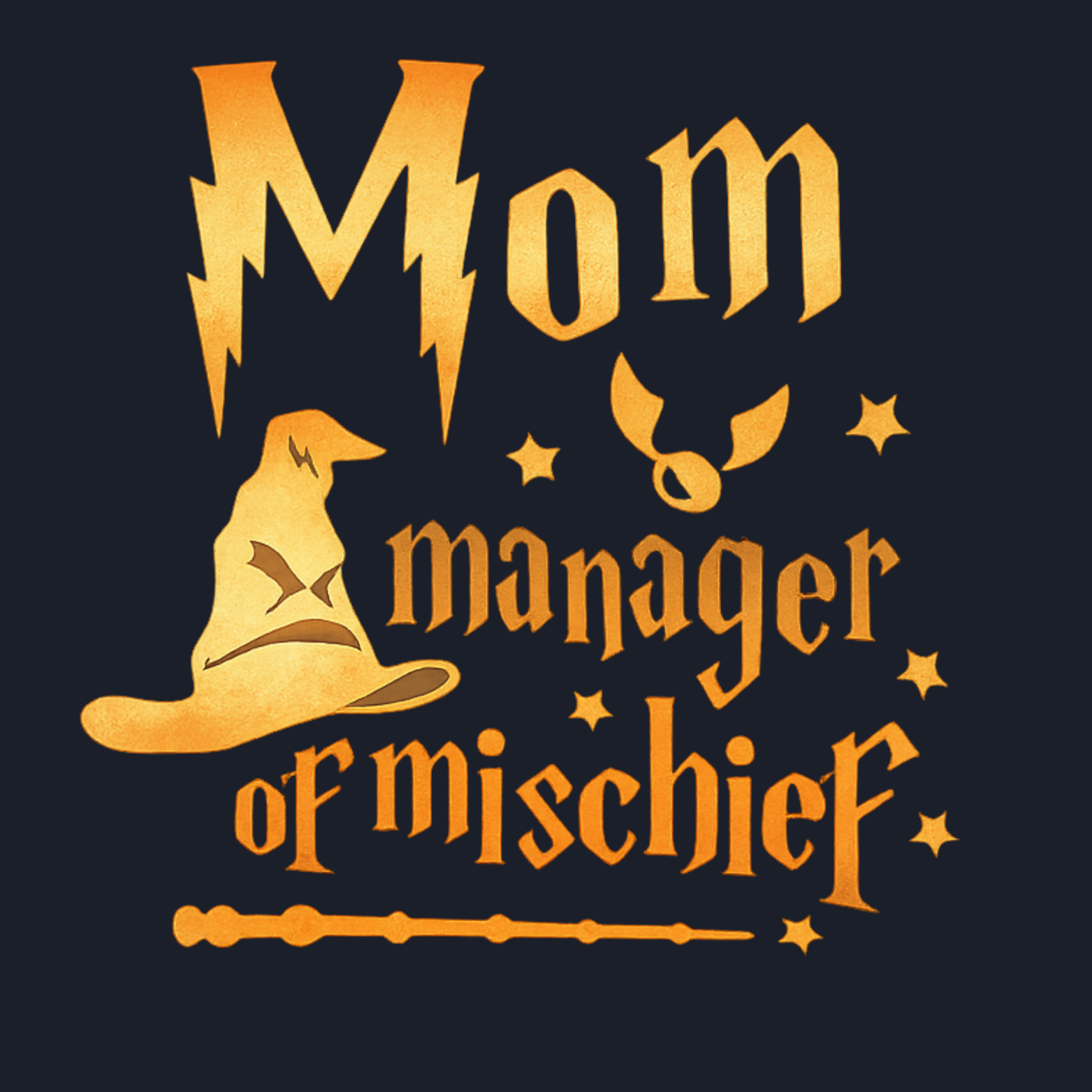 Mom Manager Of Mischief Hoodie - Pink design preview