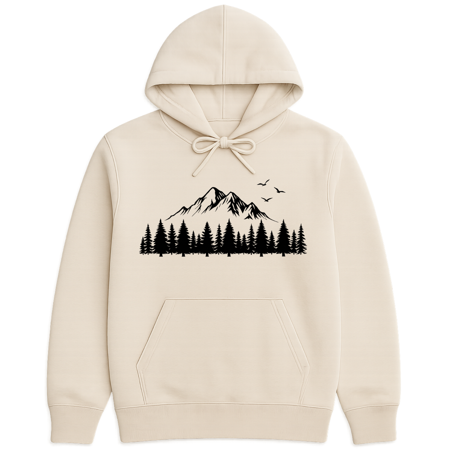 Mountain Forest Hoodie - Natural