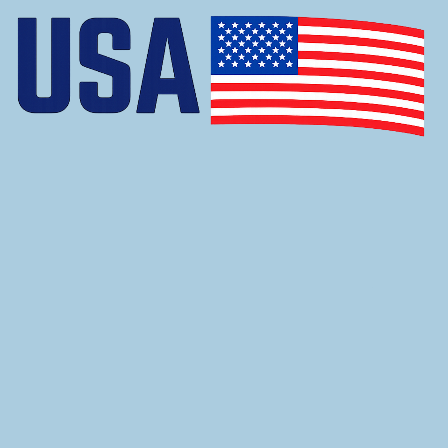 USA Crewneck Sweatshirt - Blue design preview