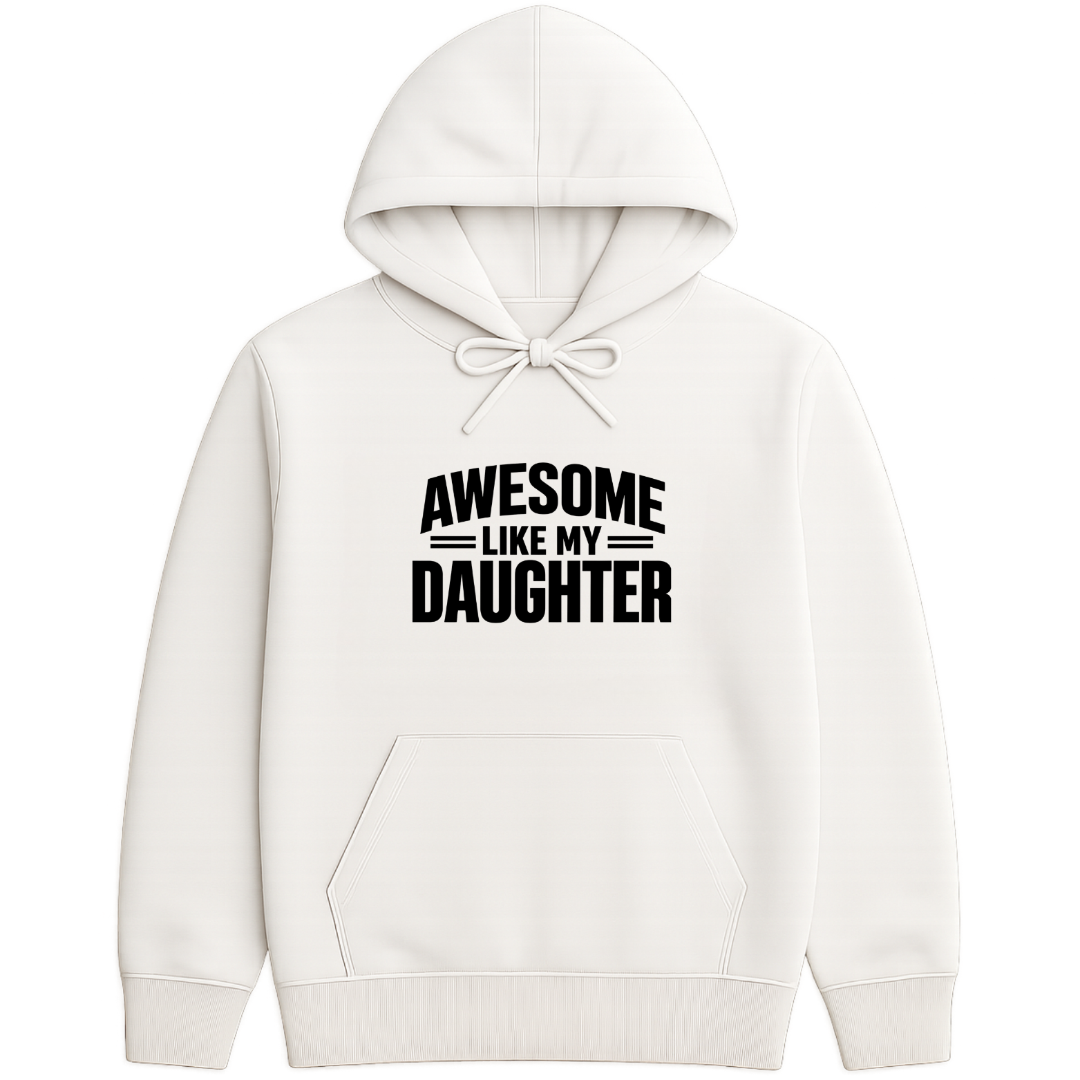 Awesome Like My Daughter Hoodie - White mockup