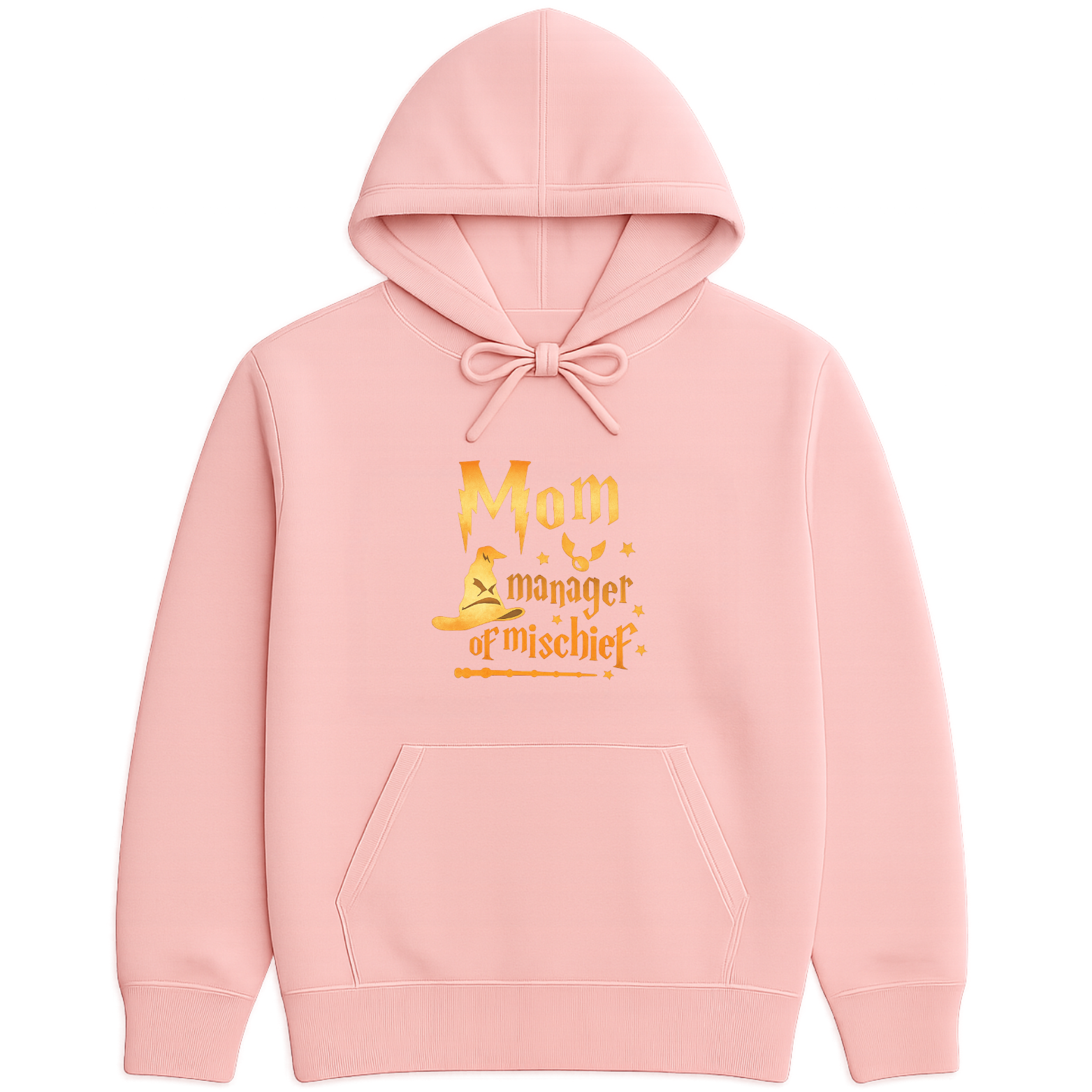Mom Manager Of Mischief Hoodie - White mockup