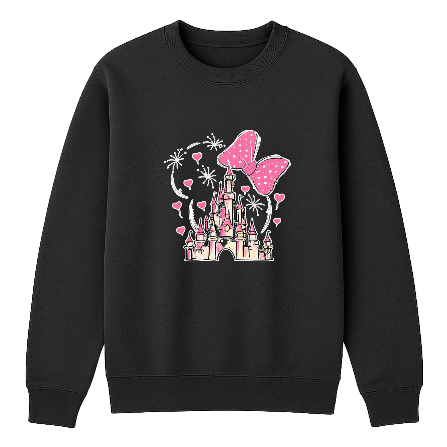 Magical Crewneck Sweatshirt - Black mockup