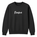 MAMA Crewneck Sweatshirt - Black mockup