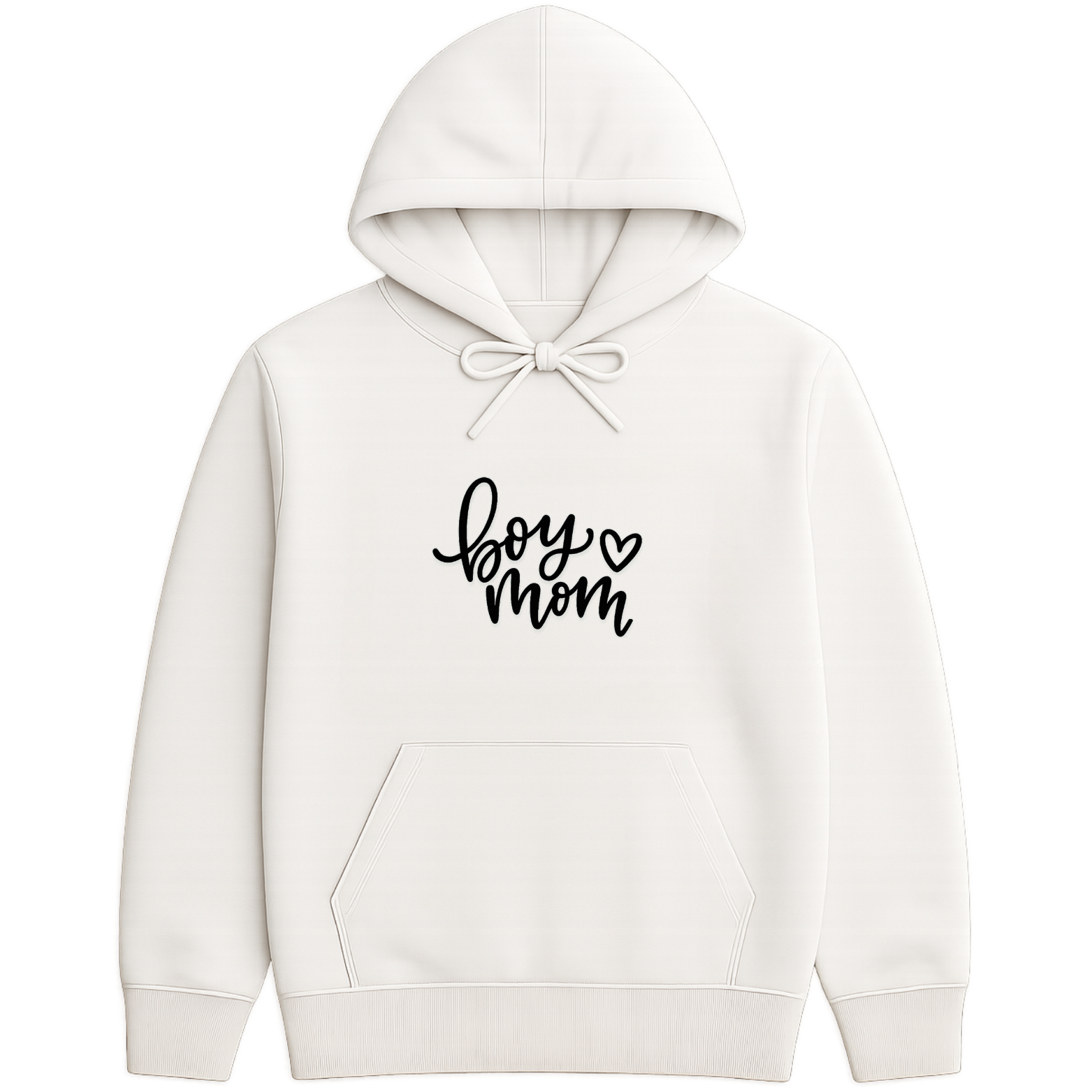 Boy Mom Hoodie - White mockup