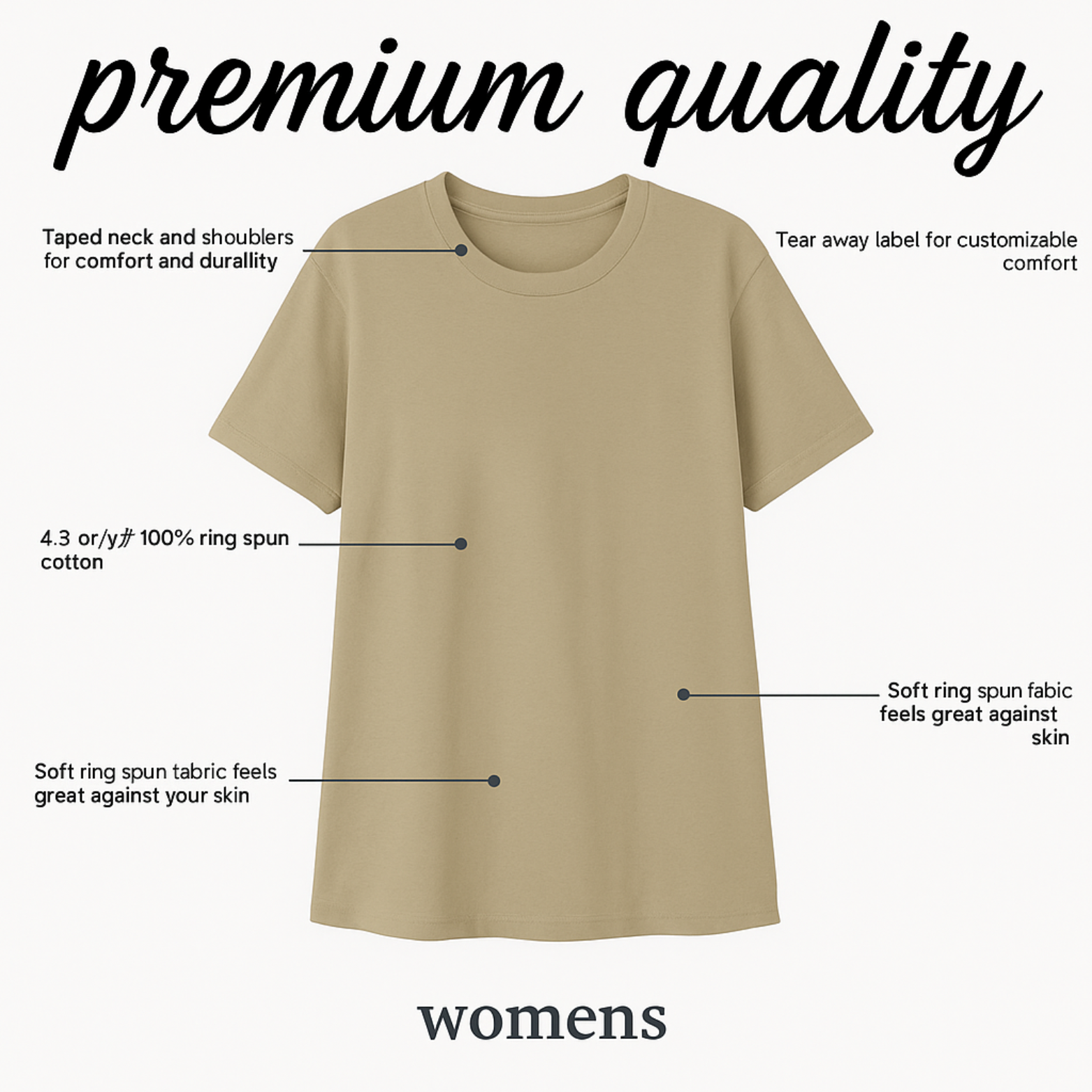 Espresso Yourself Women's Oversized Tee - premium quality details