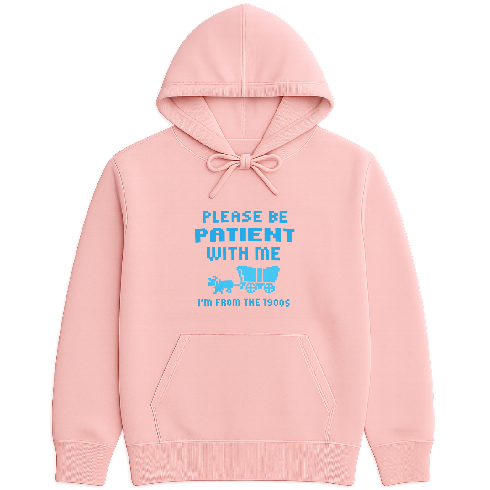 Please Be Patient I'm From The 1900s Hoodie - White mockup