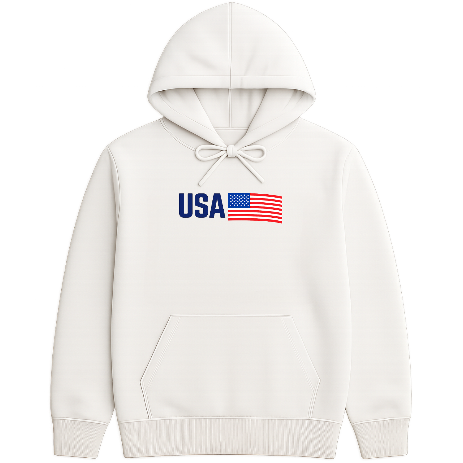 USA Hoodie - White mockup