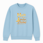 Mom Manager Of Mischief Crewneck Sweatshirt - Black mockup