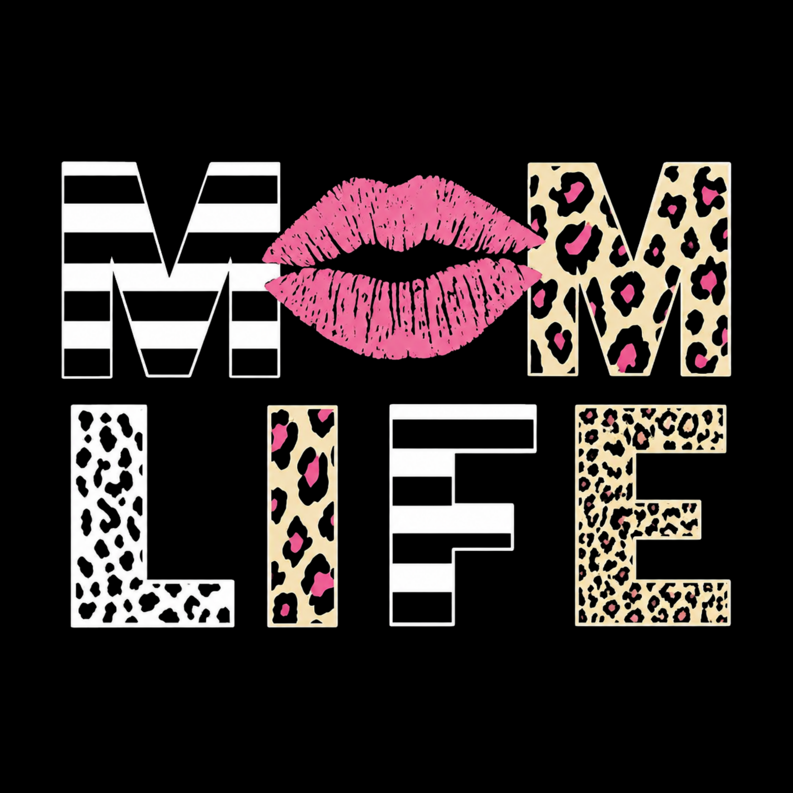 Mom Life Women's Ultra-Premium Triblend T-Shirt - Black design preview
