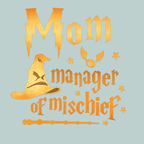 Mom Manager Of Mischief Women's Ultra-Premium Triblend T-Shirt - Black design preview