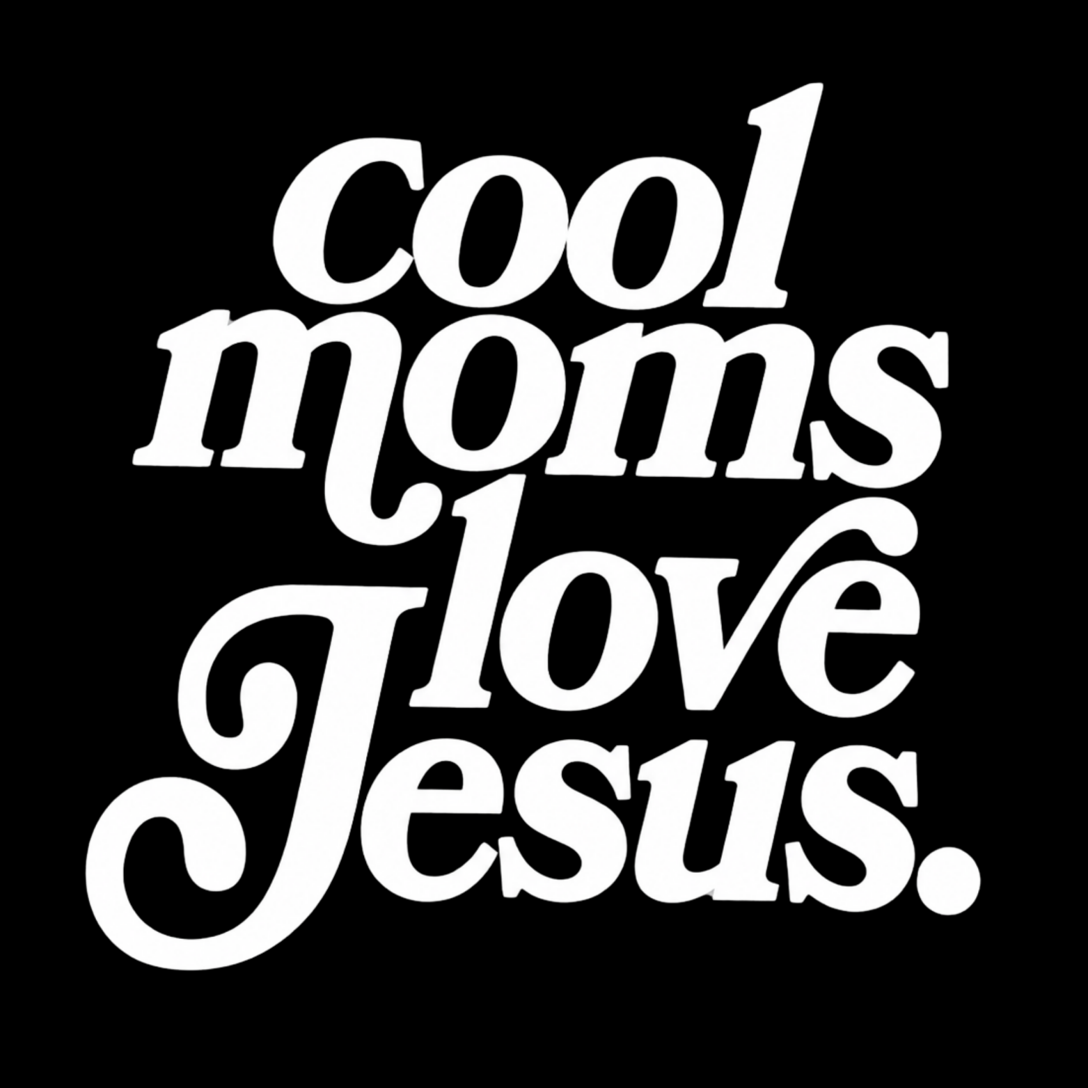 Cool Moms Love Jesus Women's Ultra-Premium Triblend T-Shirt - Black design preview