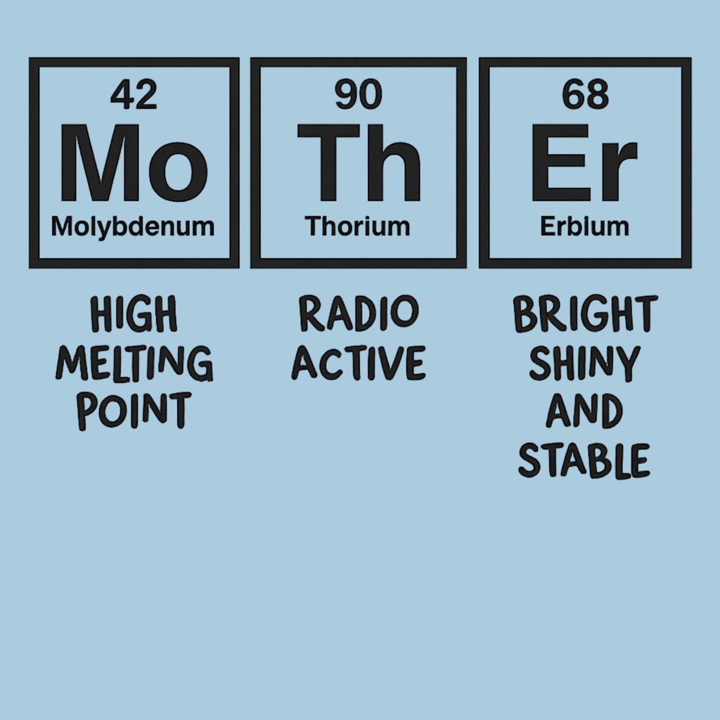 Mom Chemistry Crewneck Sweatshirt - Black design preview