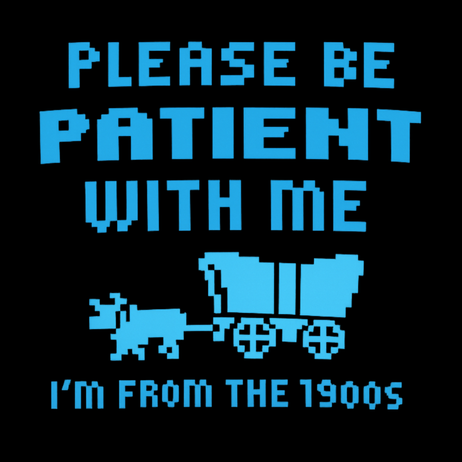 Please Be Patient I'm From The 1900s Crewneck Sweatshirt - Black design preview
