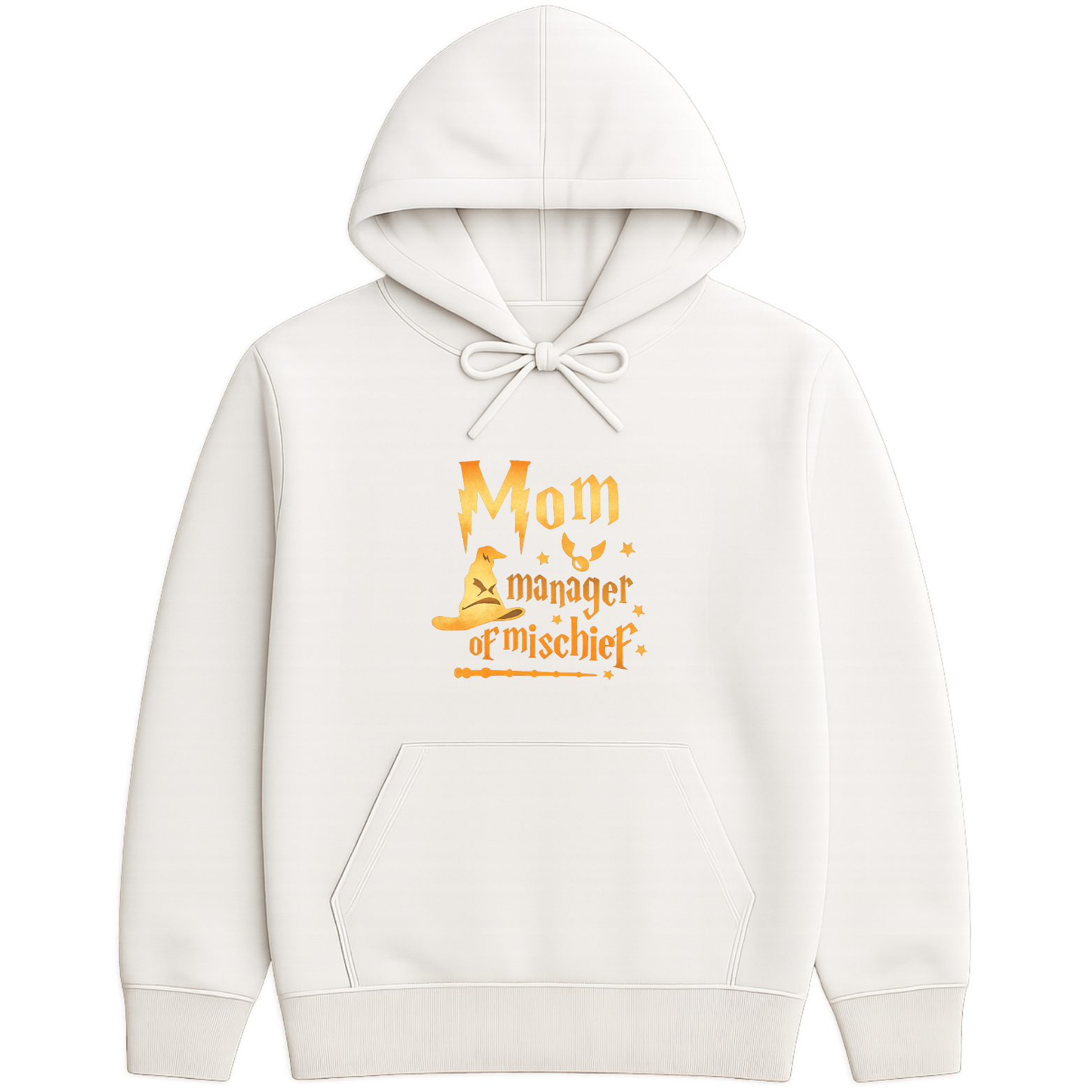 Mom Manager Of Mischief Hoodie - Black mockup
