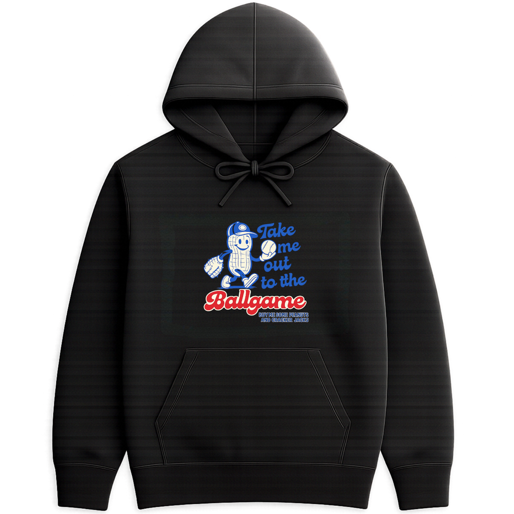 Take Me Out To The Ballgame Hoodie - Black mockup