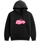 Mom Heart Hoodie - Black mockup