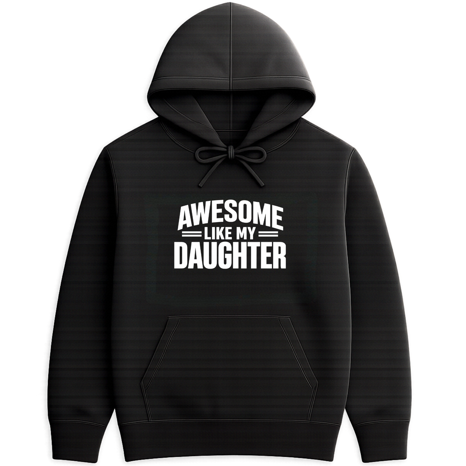 Awesome Like My Daughter Hoodie - Black mockup