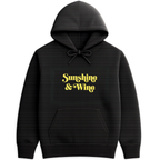 Sunshine & Wine Hoodie - Black mockup