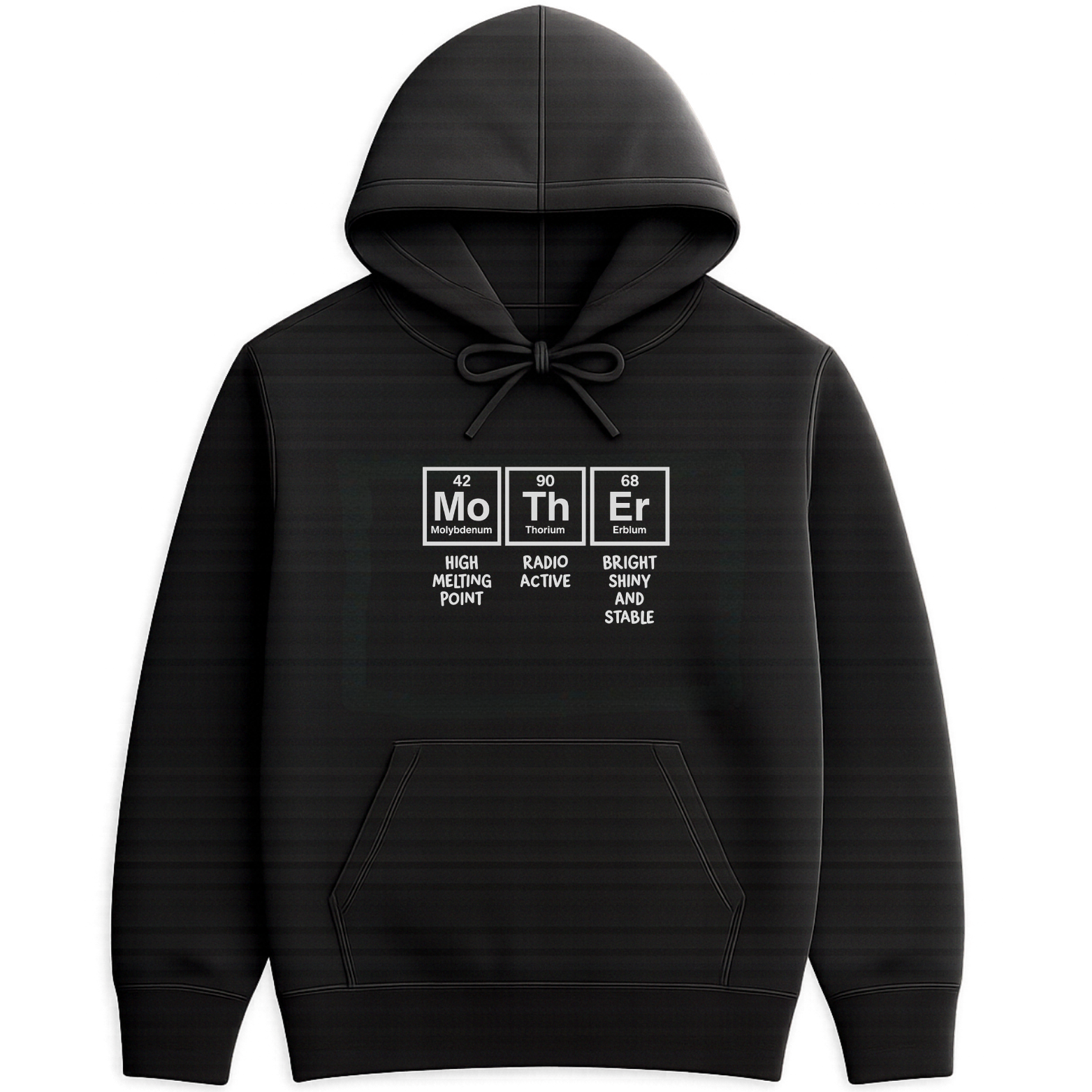 Mom Chemistry Hoodie - Black mockup