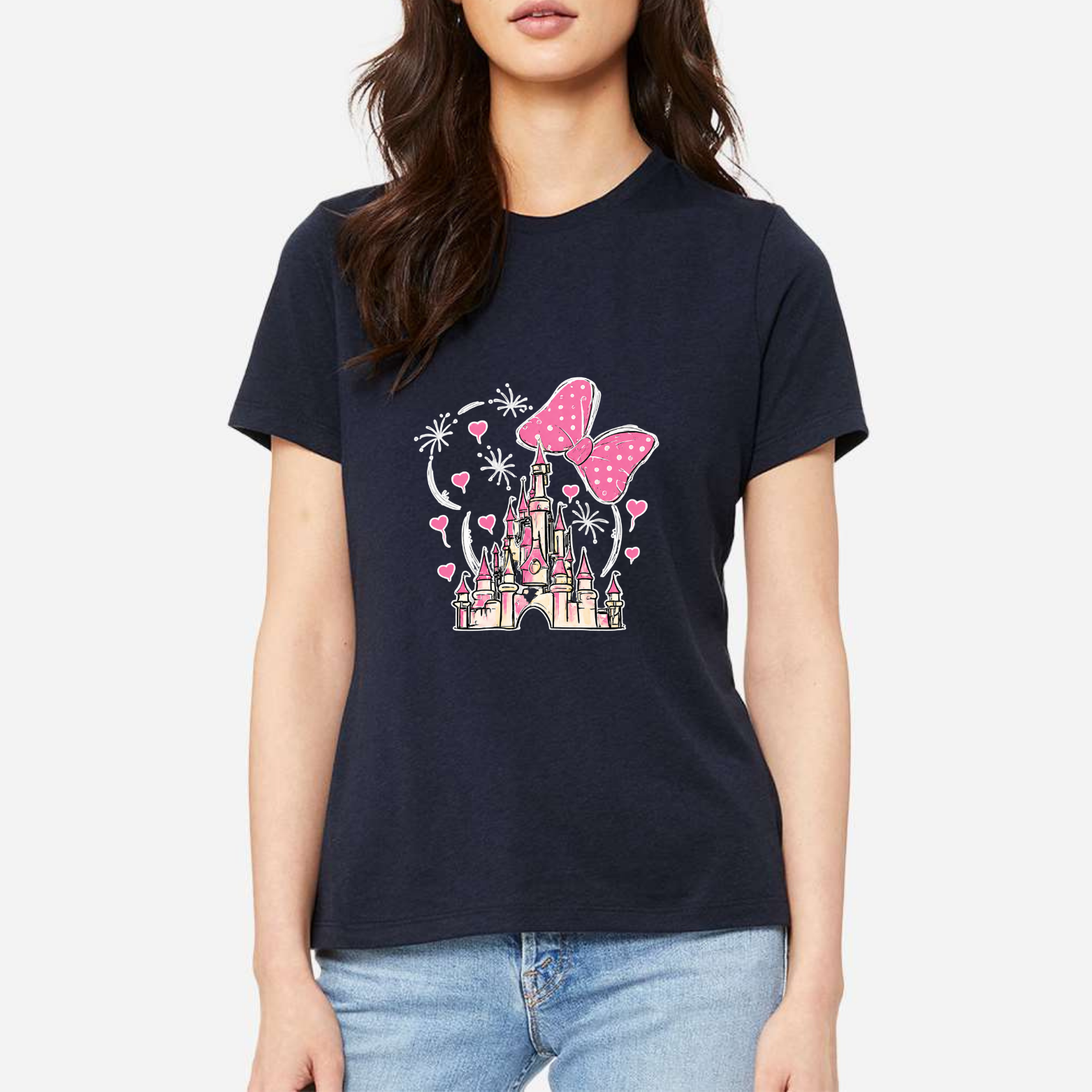 Magical Women's Ultra-Premium Triblend T-Shirt - Navy front mockup