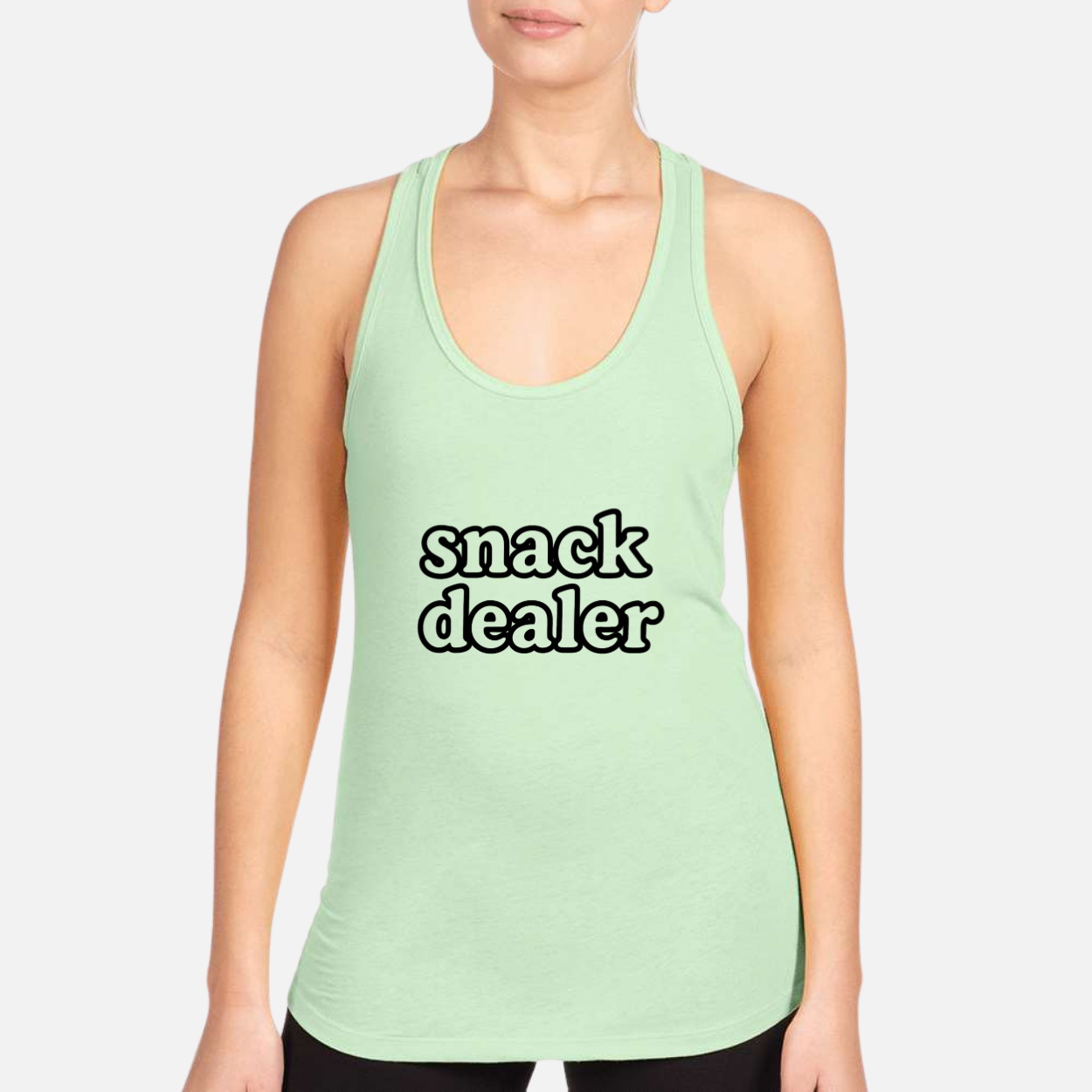 Mom Snack Dealer Women's Racerback Tank color variation 12