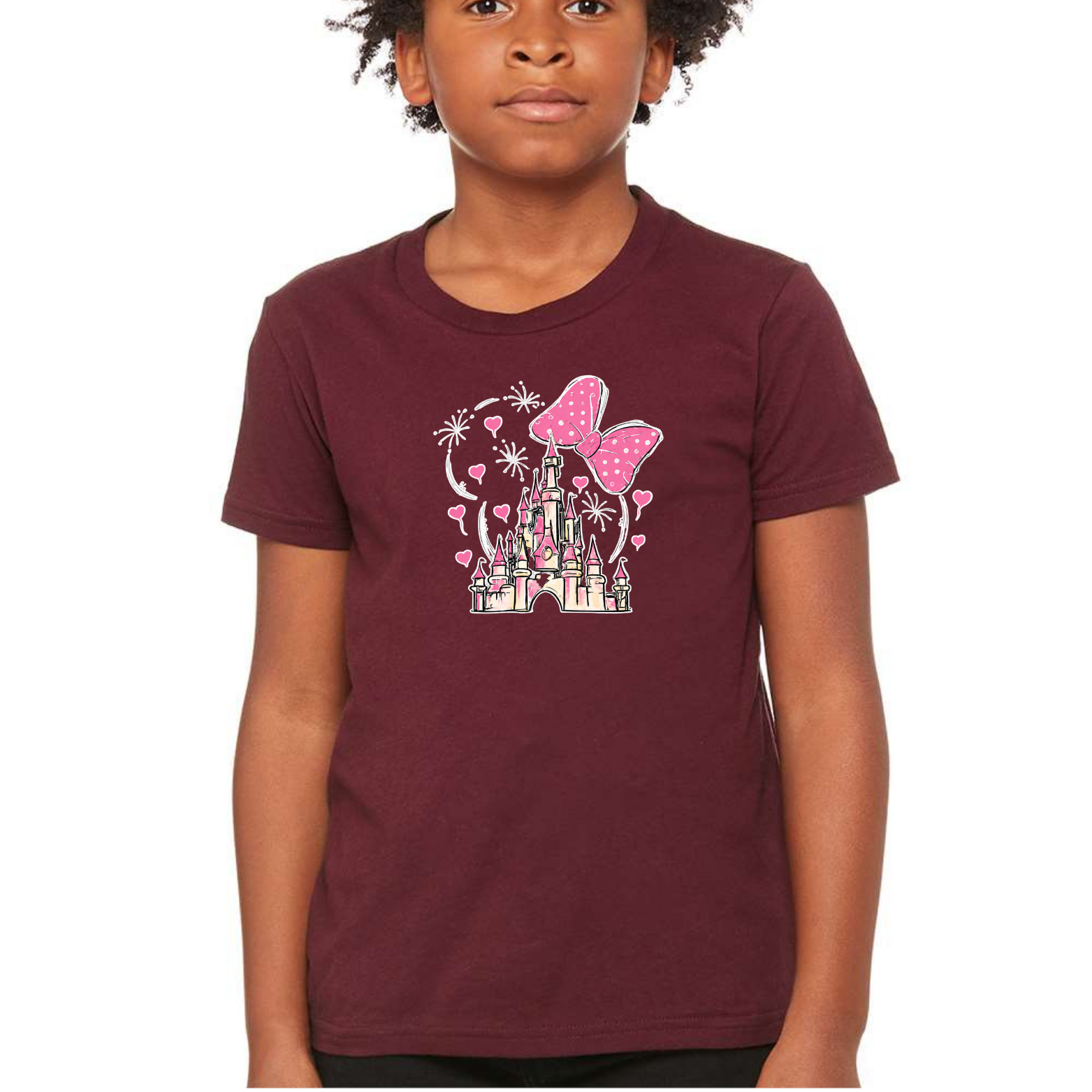 Magical Youth Triblend Tee - Maroon front mockup