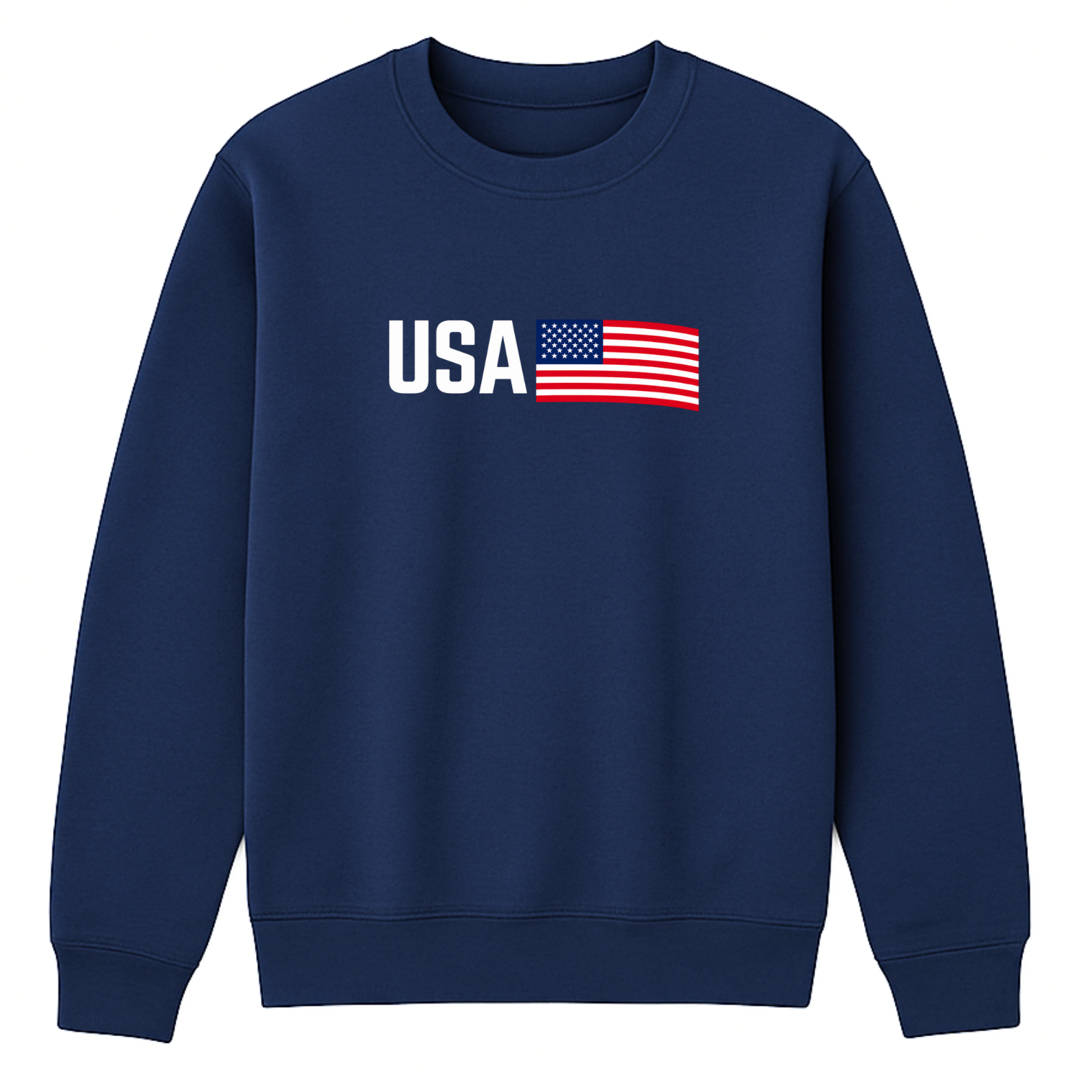 USA Crewneck Sweatshirt - Navy mockup