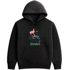 Mama Llama Hoodie - Black mockup