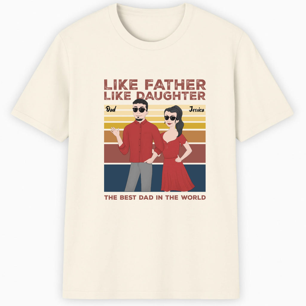 Like father, like daughter Classic T-Shirt hero product mockup