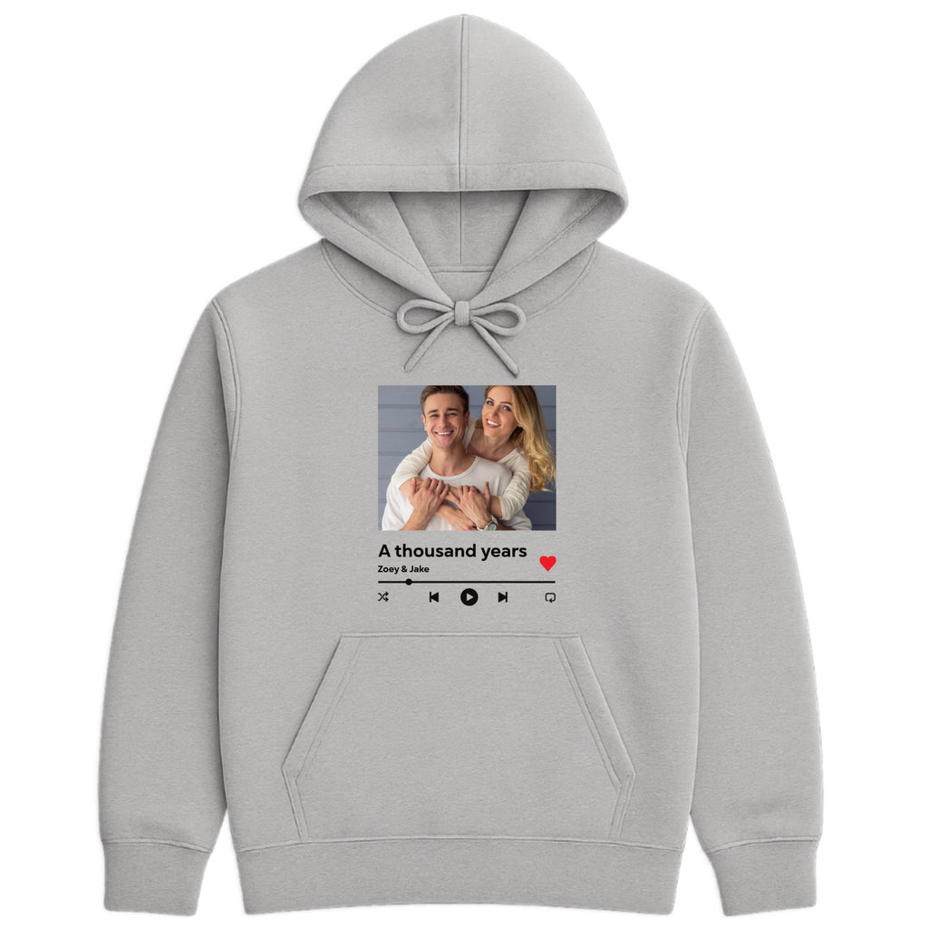 Music player Hoodie hero product mockup