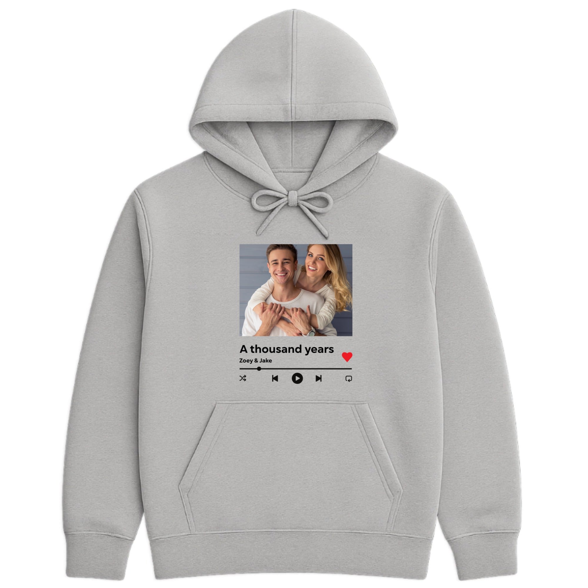 Music player Hoodie hero product mockup