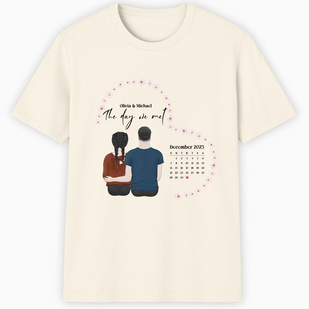 The day we met Classic T-Shirt hero product mockup