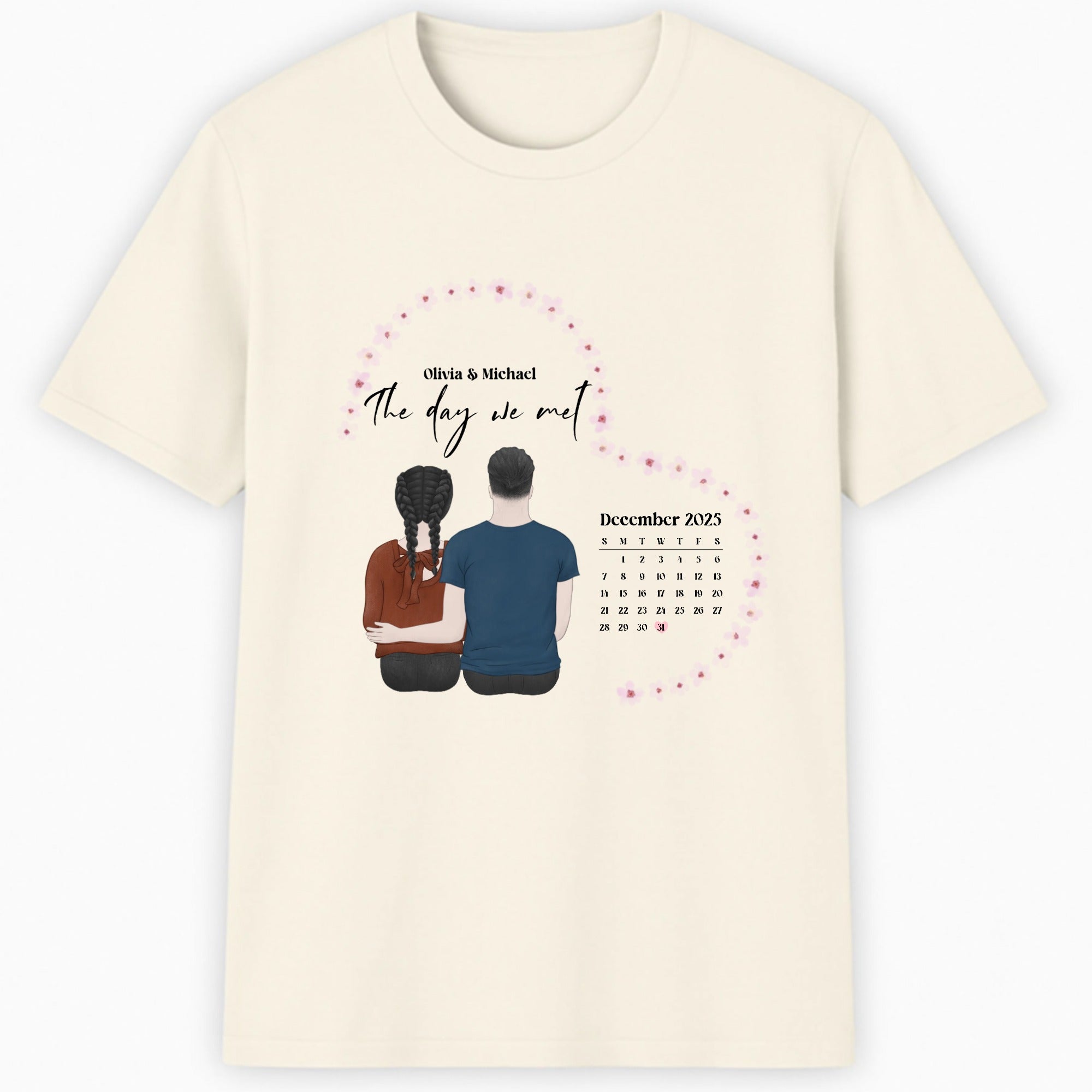 The day we met Classic T-Shirt hero product mockup