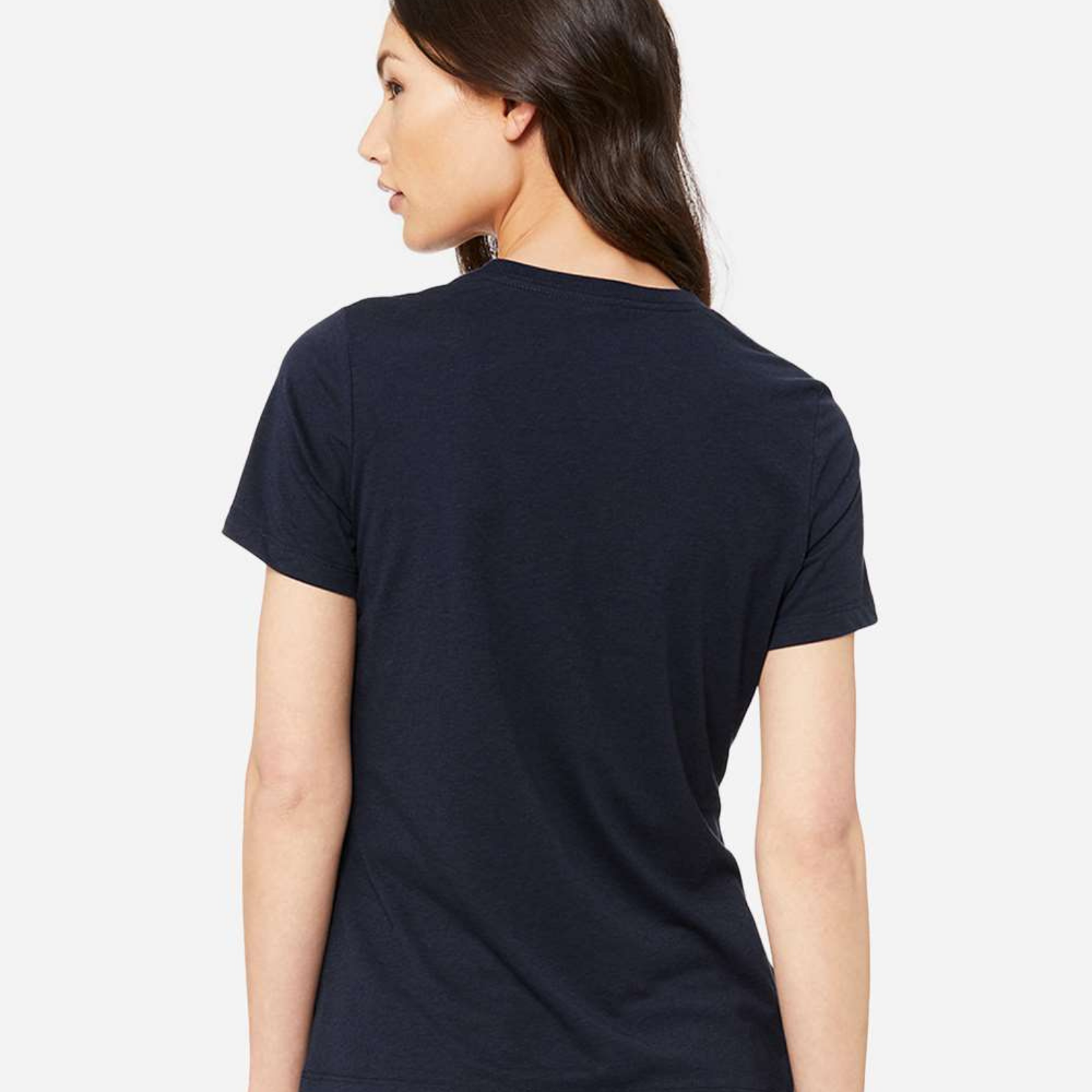 Mom Chemistry Women's Ultra-Premium Triblend T-Shirt - Navy back mockup